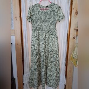 Floral Green Dress